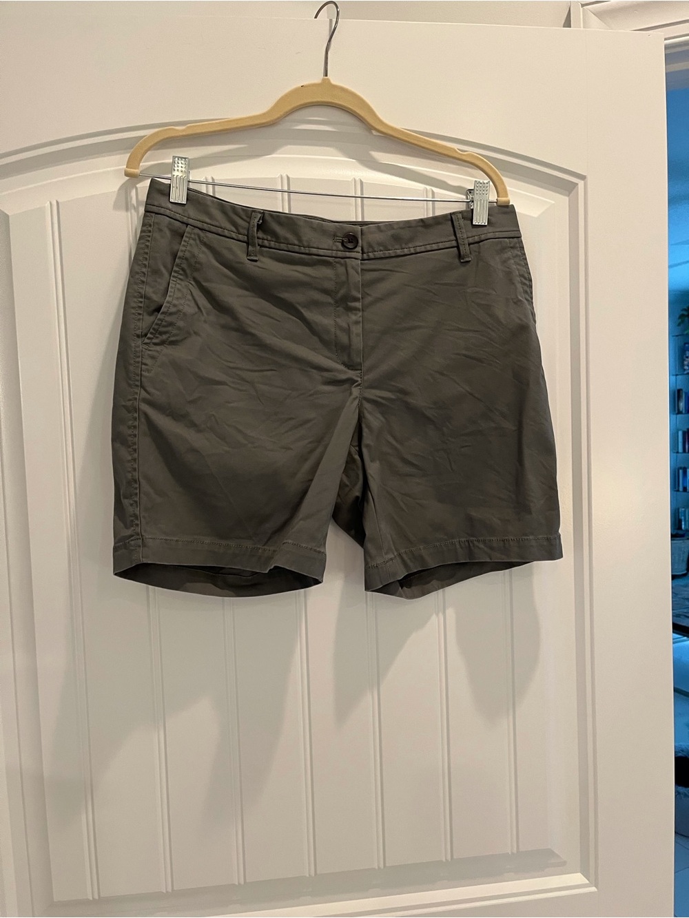 Talbots Olive Chino Bermuda Shorts